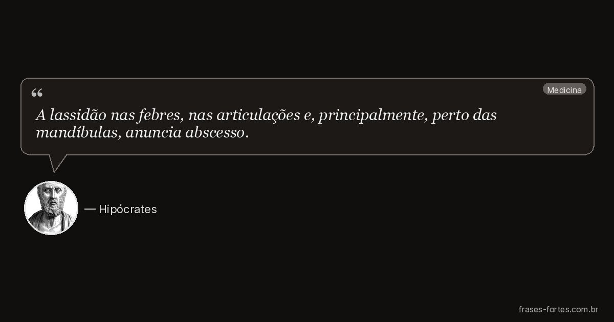 Frase de Hipócrates