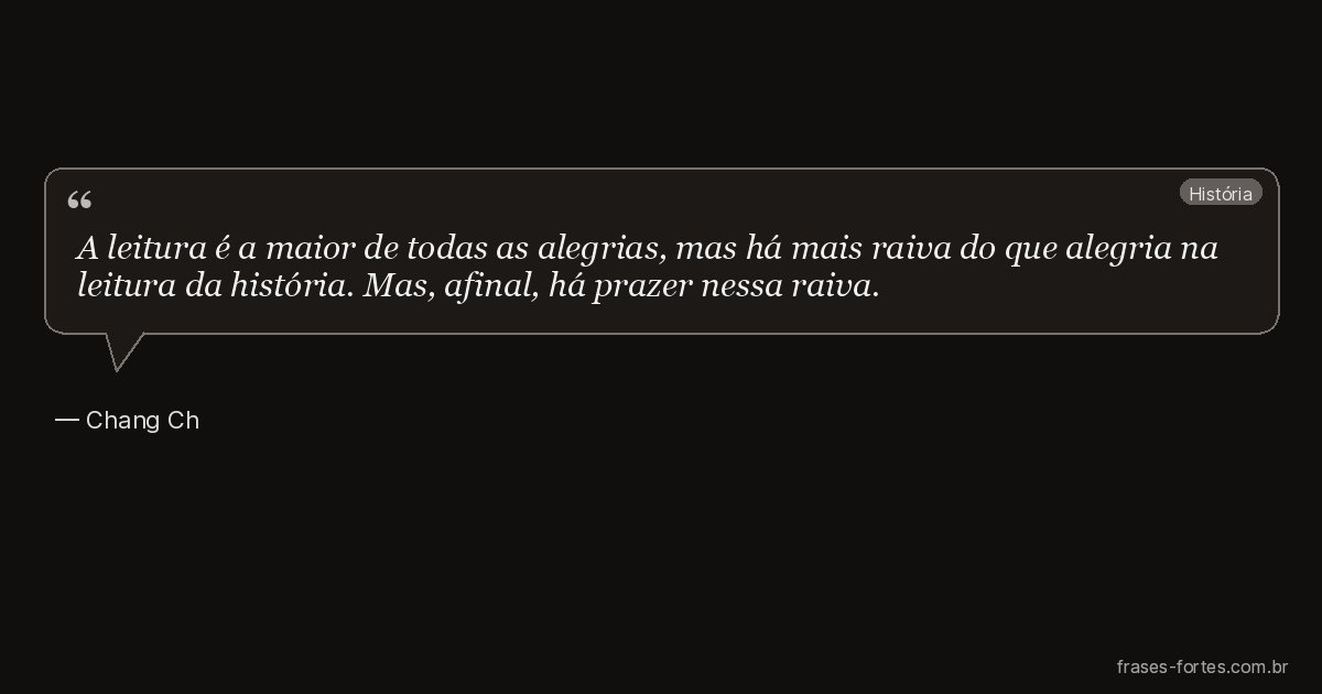 Frase de Chang Ch'ao