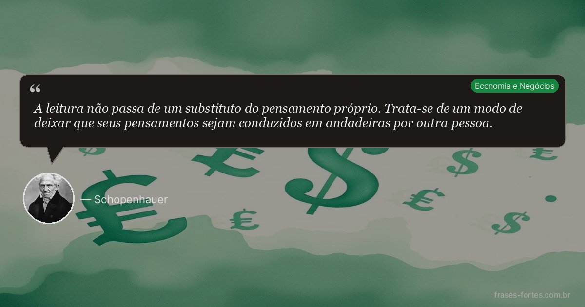 Frase de Schopenhauer