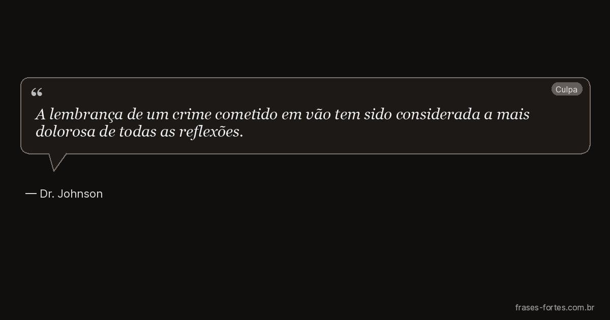 Frase de Dr. Johnson