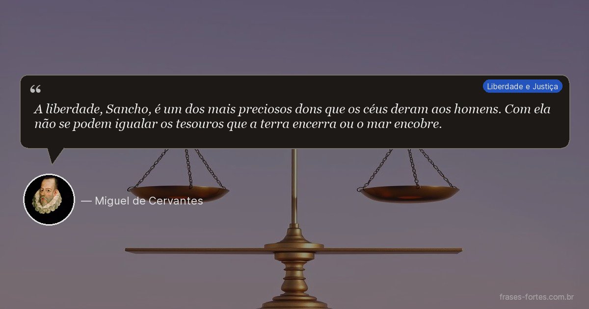 Frase de Miguel de Cervantes