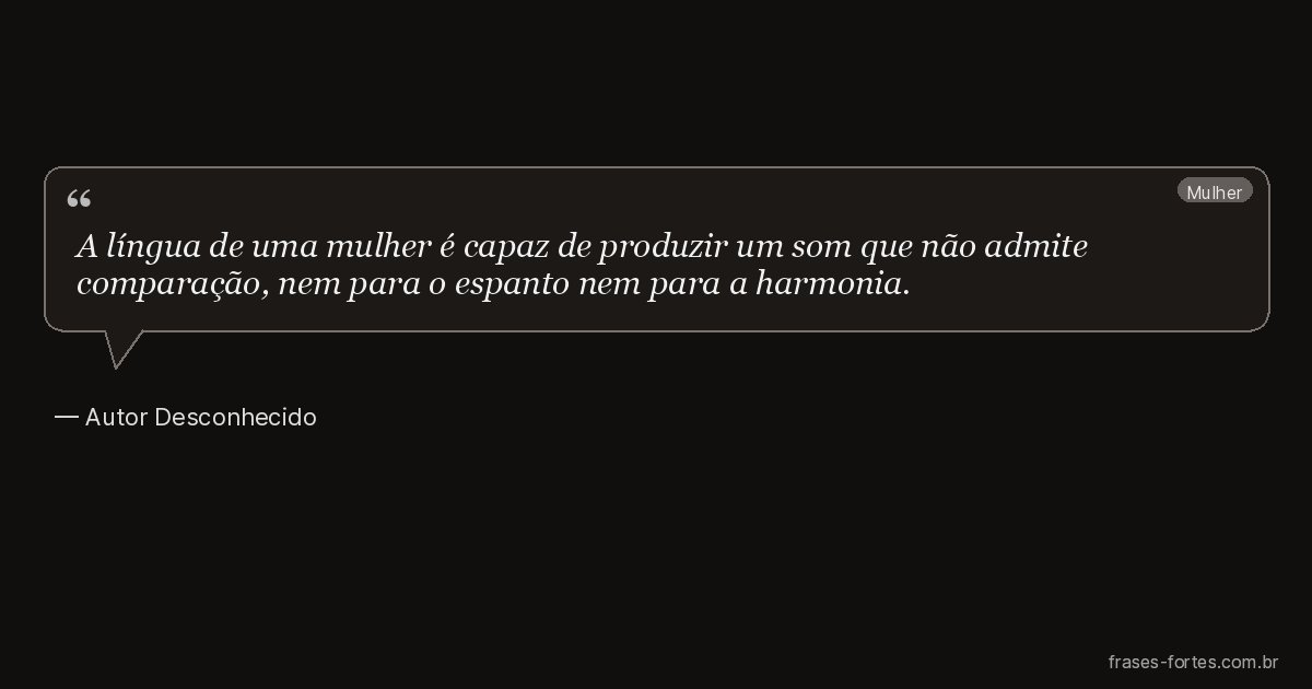 Frase de Autor Desconhecido