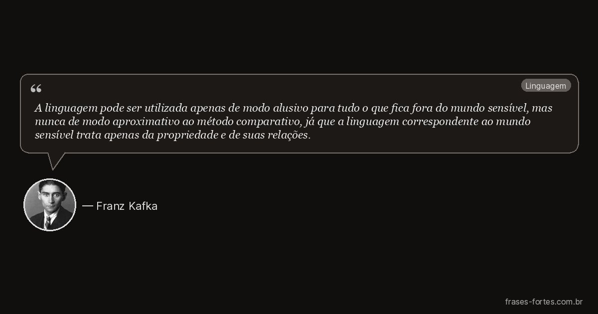 Frase de Franz Kafka