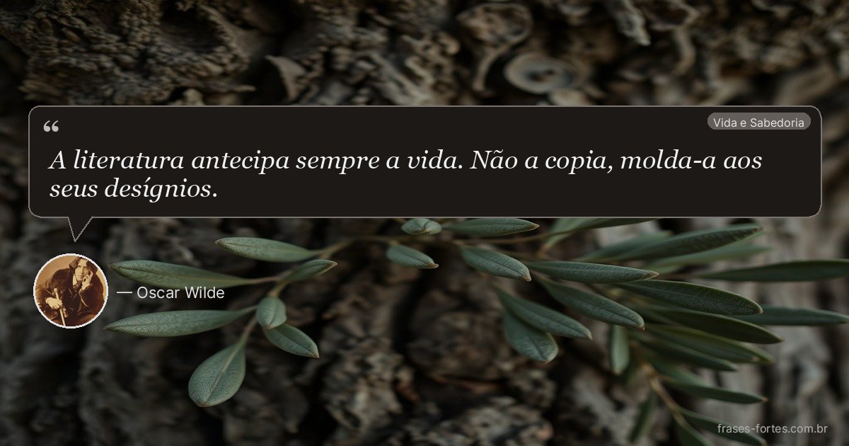 Frase de Oscar Wilde