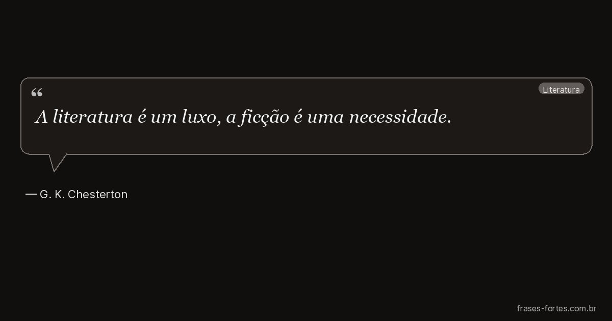 Frase de G. K. Chesterton