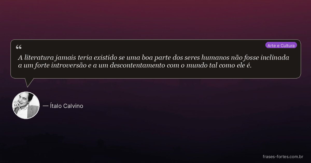 Frase de Ítalo Calvino
