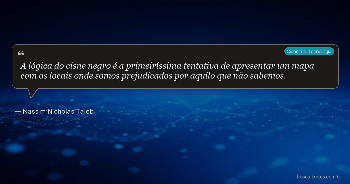 Frase de Nassim Nicholas Taleb