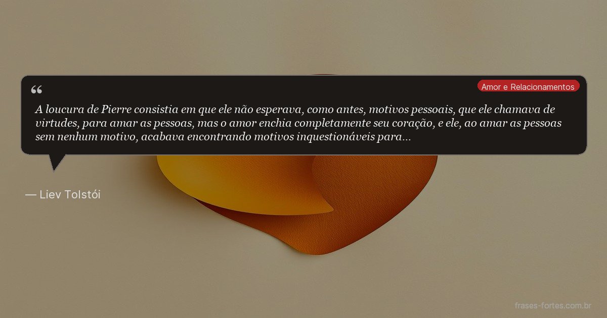 Frase de Liev Tolstói