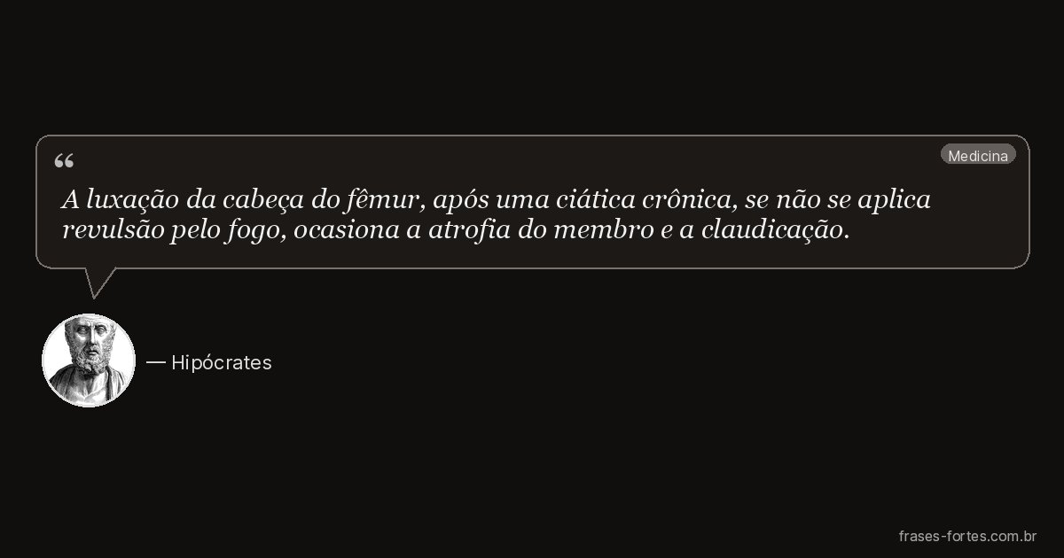 Frase de Hipócrates