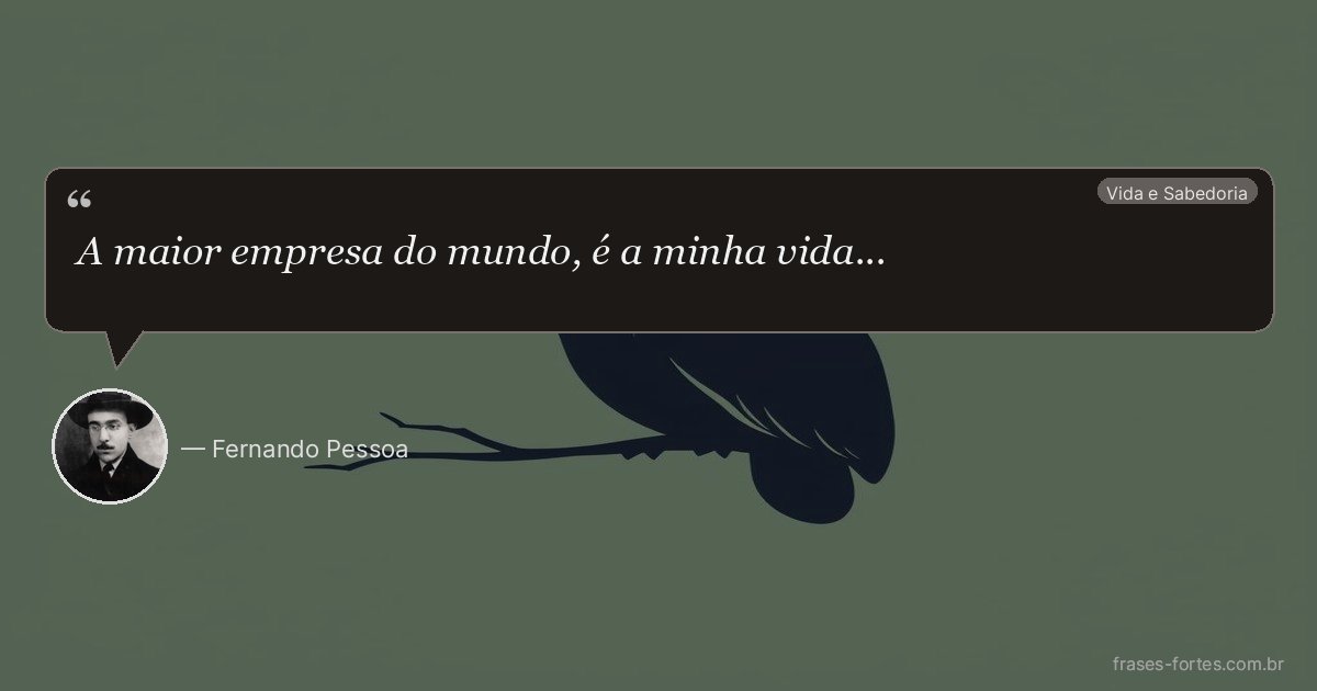 Frase de Fernando Pessoa