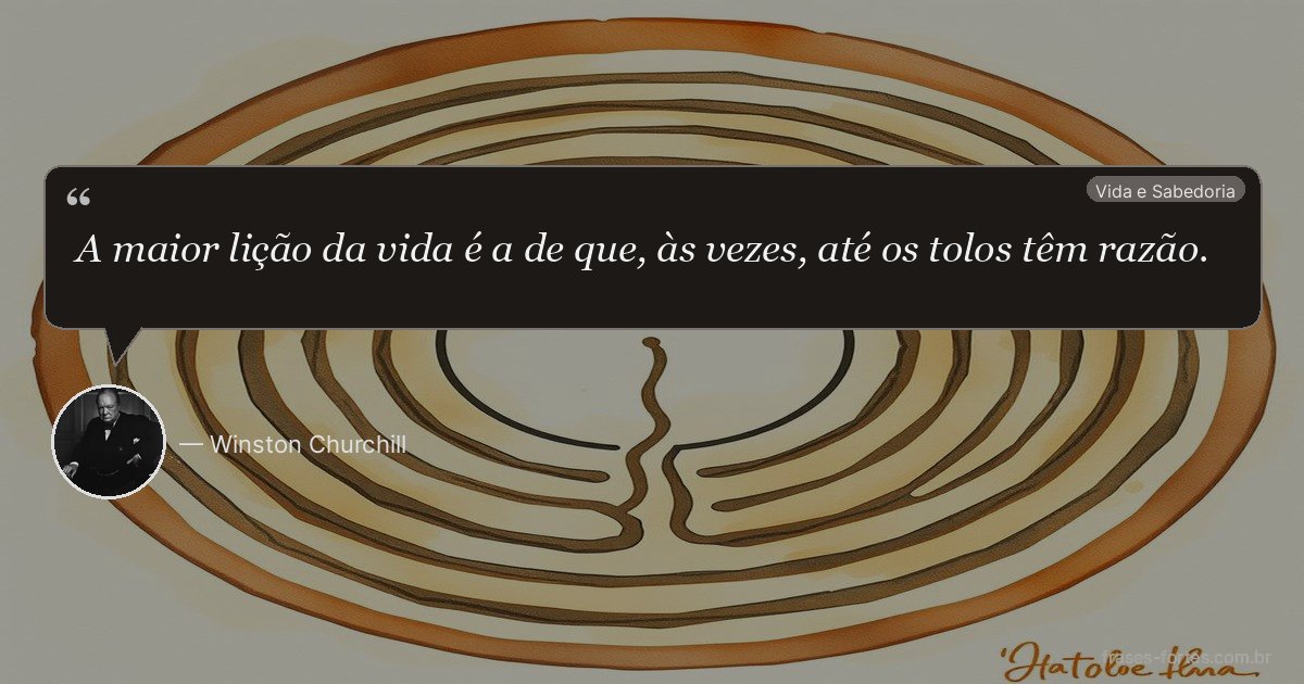 Frase de Winston Churchill