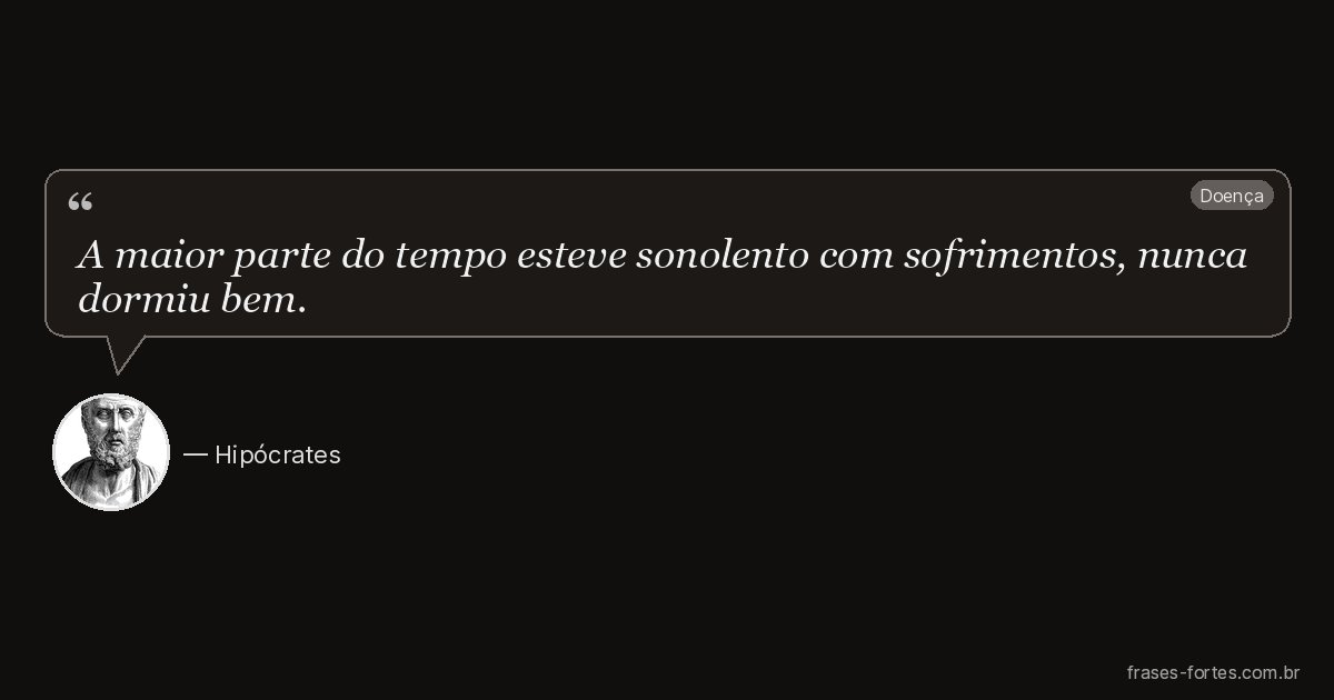 Frase de Hipócrates