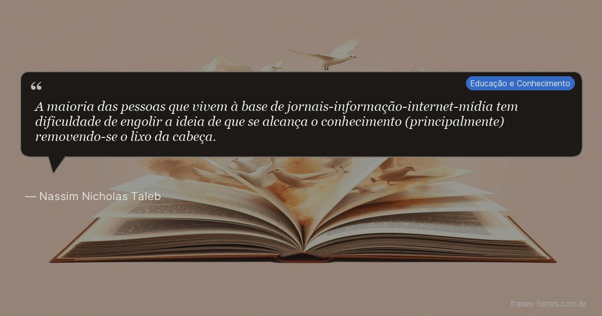 Frase de Nassim Nicholas Taleb