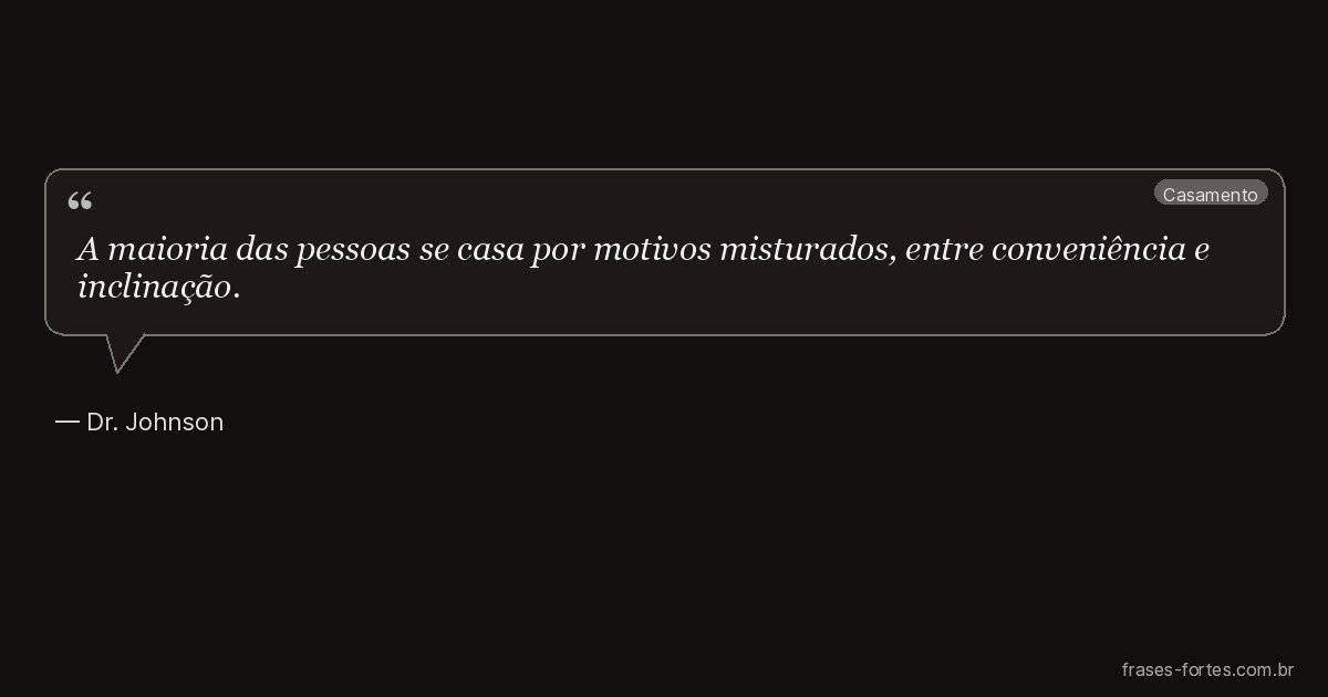 Frase de Dr. Johnson