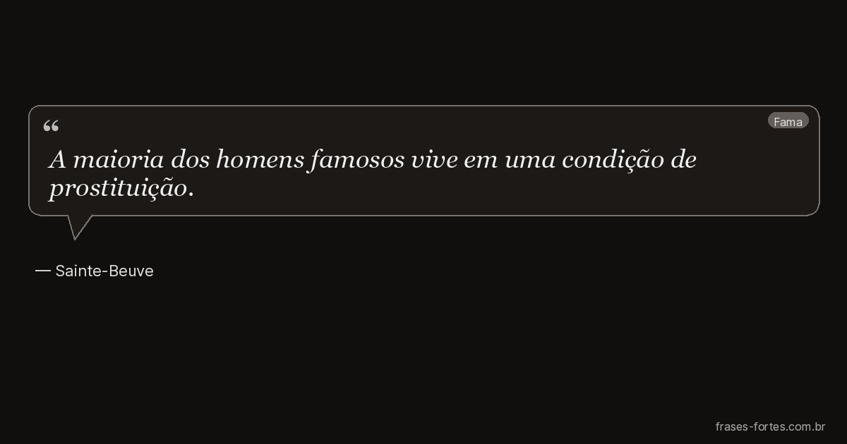Frase de Sainte-Beuve