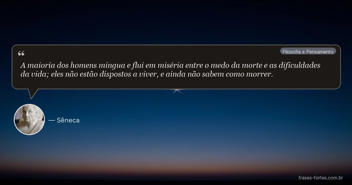 Frase de Sêneca