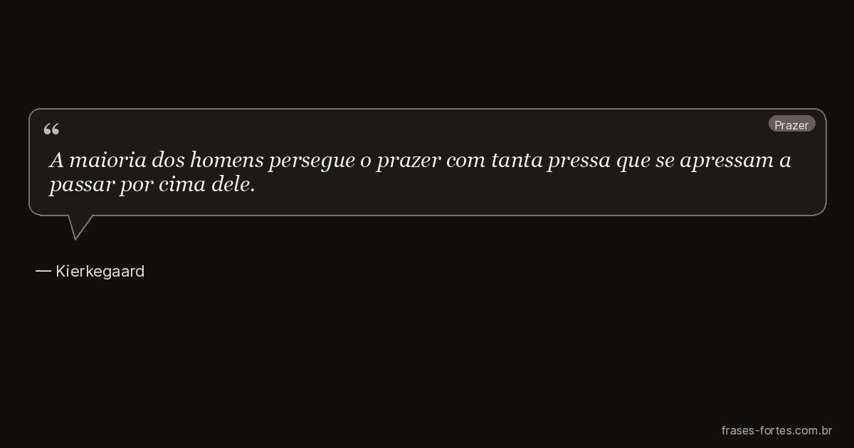 Frase de Kierkegaard