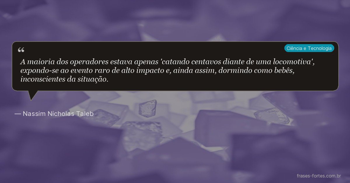 Frase de Nassim Nicholas Taleb