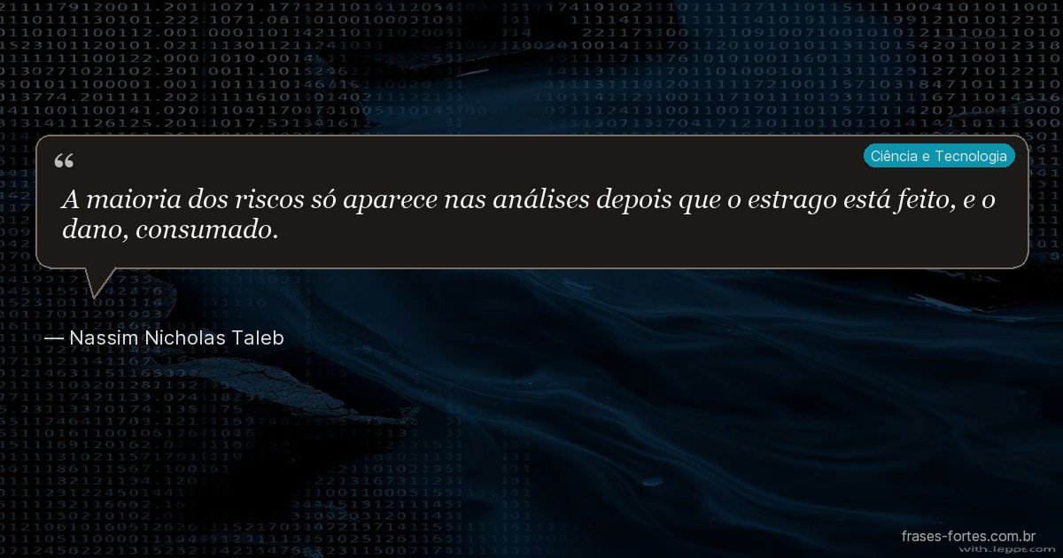 Frase de Nassim Nicholas Taleb