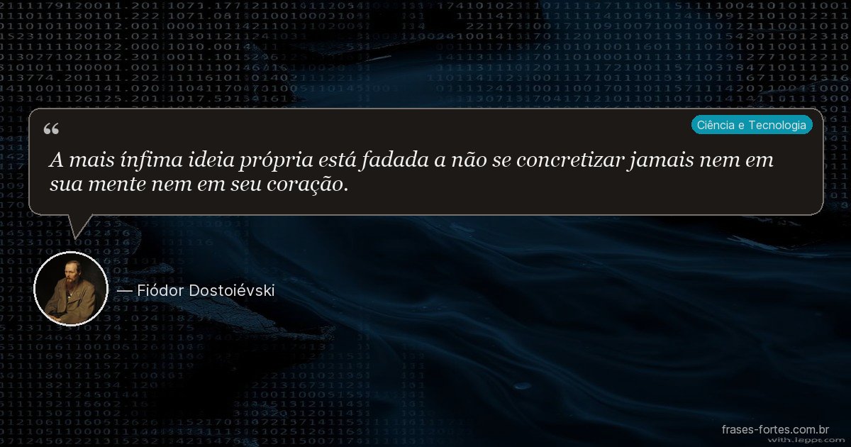 Frase de Fiódor Dostoiévski