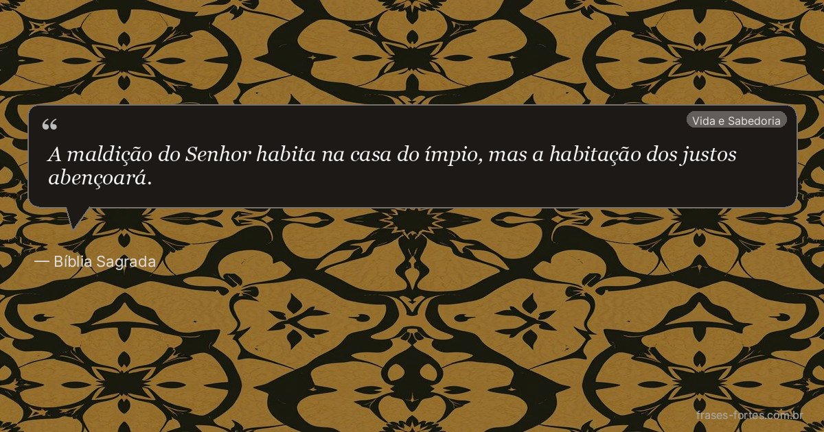 Frase de Bíblia Sagrada