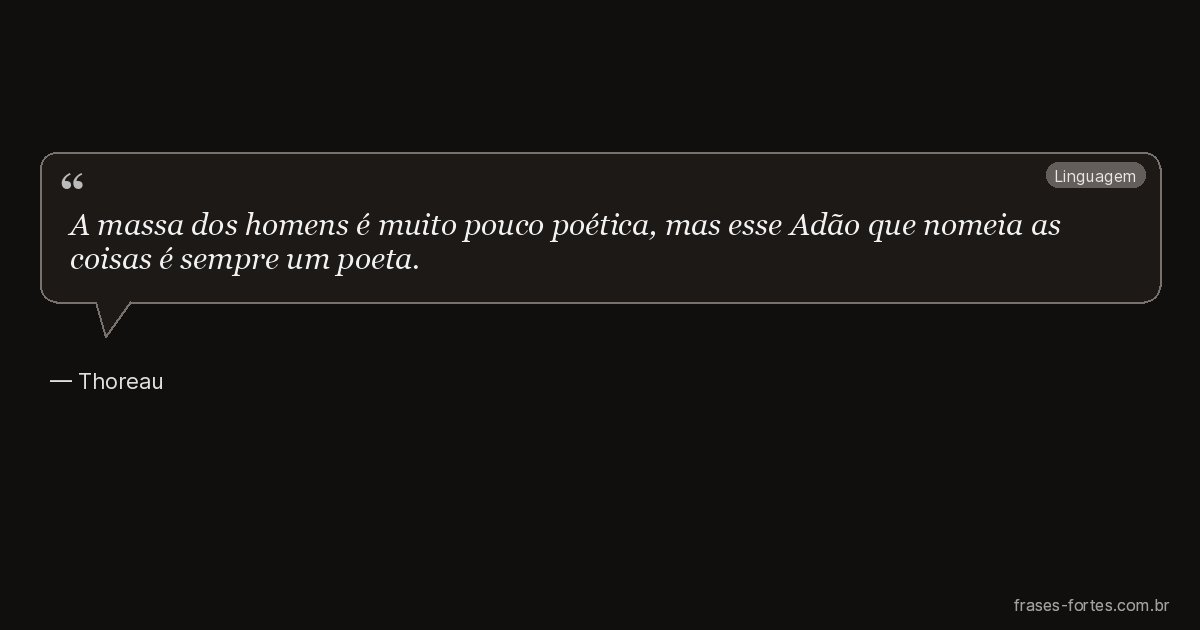 Frase de Thoreau