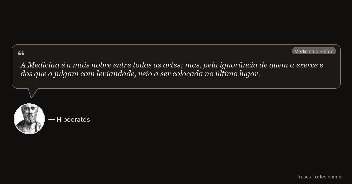 Frase de Hipócrates