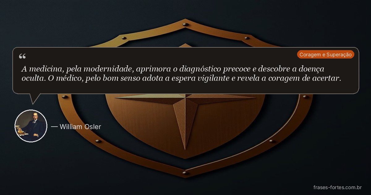 Frase de William Osler