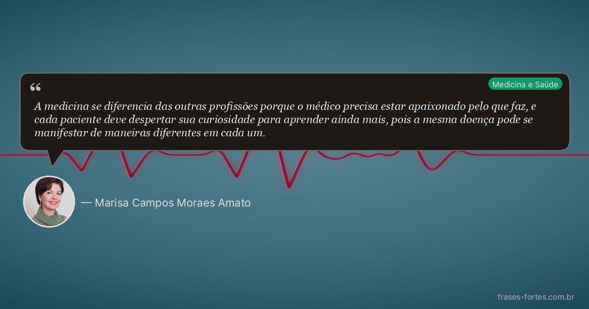 Frase de Marisa Campos Moraes Amato