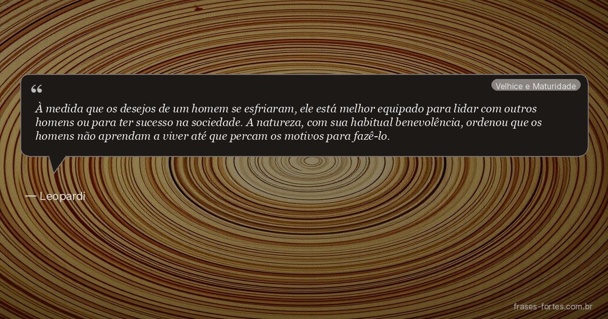 Frase de Leopardi