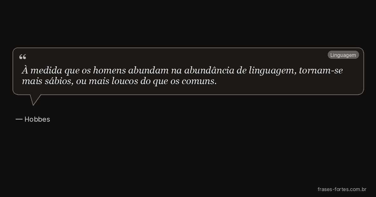Frase de Hobbes