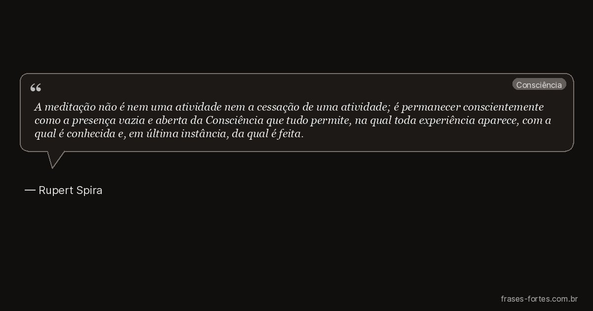Frase de Rupert Spira