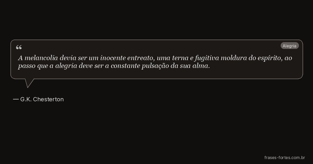 Frase de G.K. Chesterton