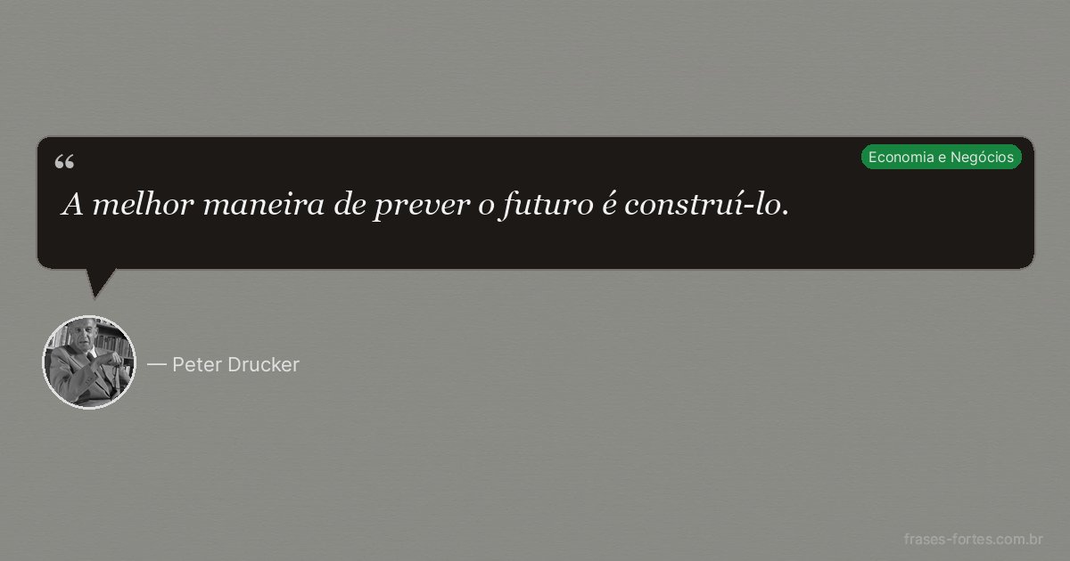 Frase de Peter Drucker