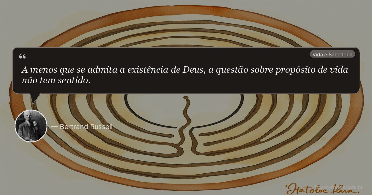 Frase de Bertrand Russell
