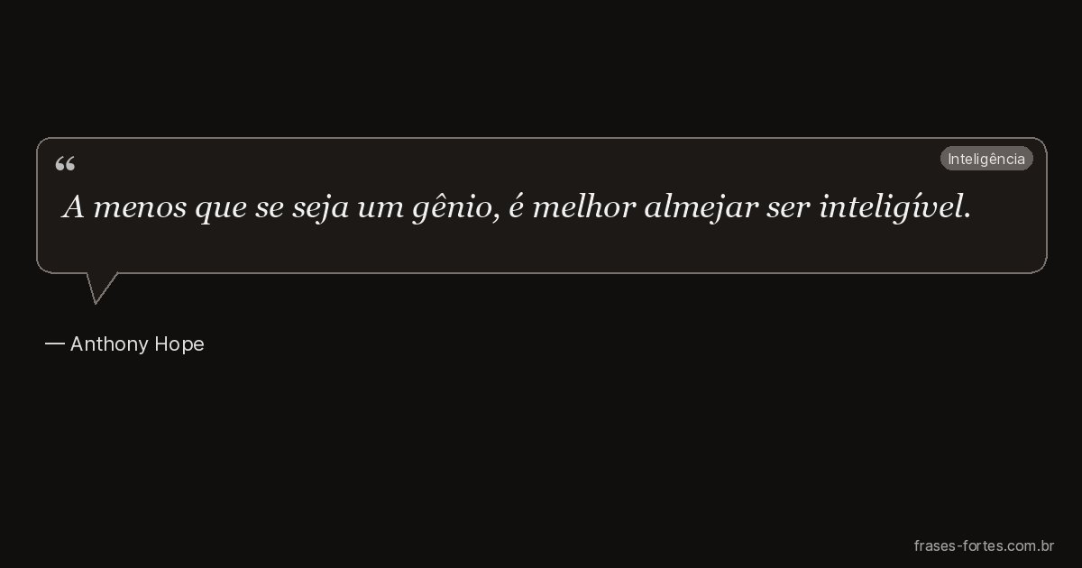 Frase de Anthony Hope