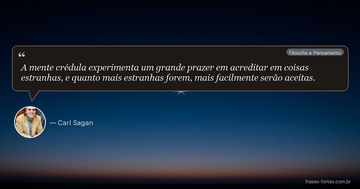 Frase de Carl Sagan