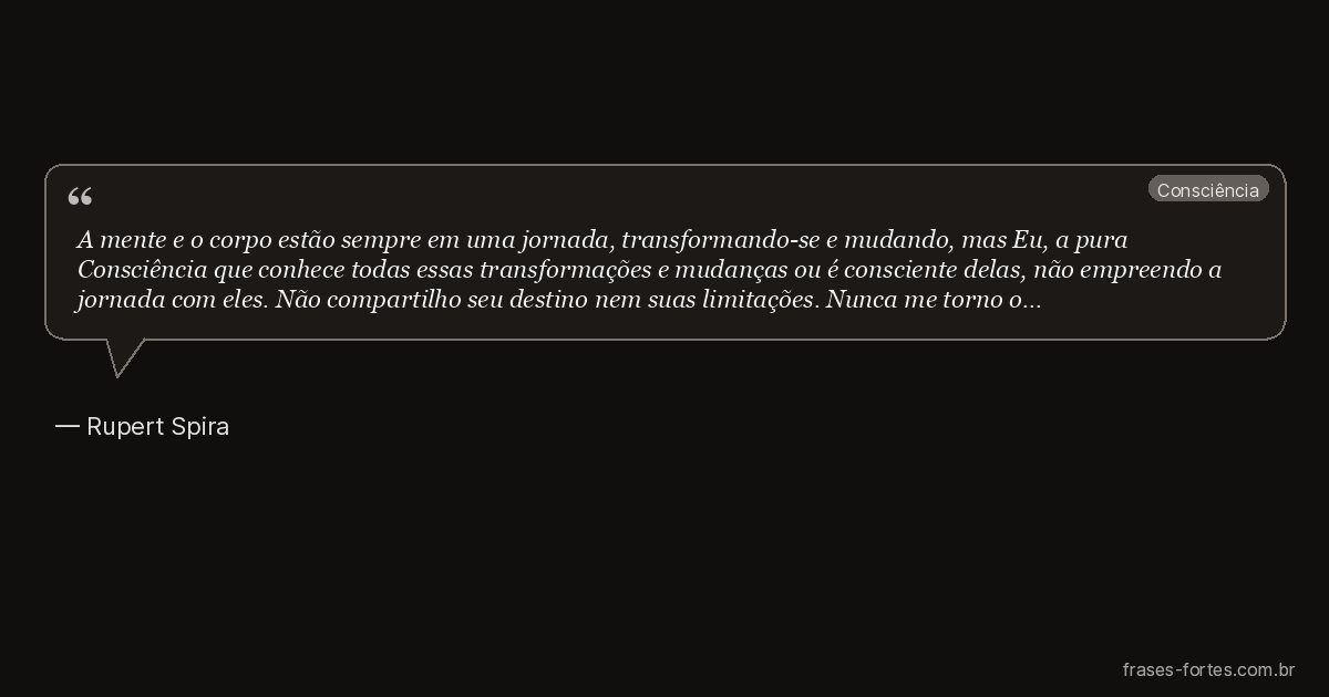 Frase de Rupert Spira