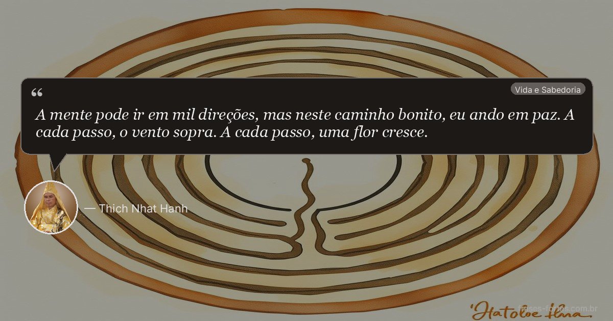 Frase de Thich Nhat Hanh