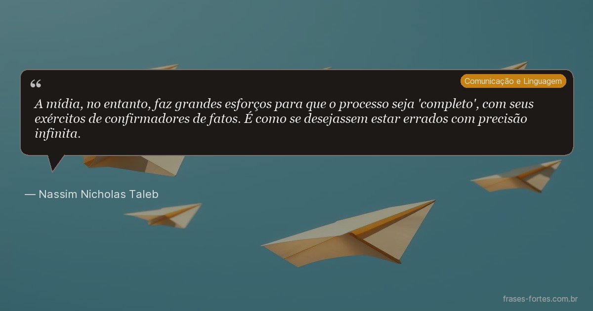 Frase de Nassim Nicholas Taleb