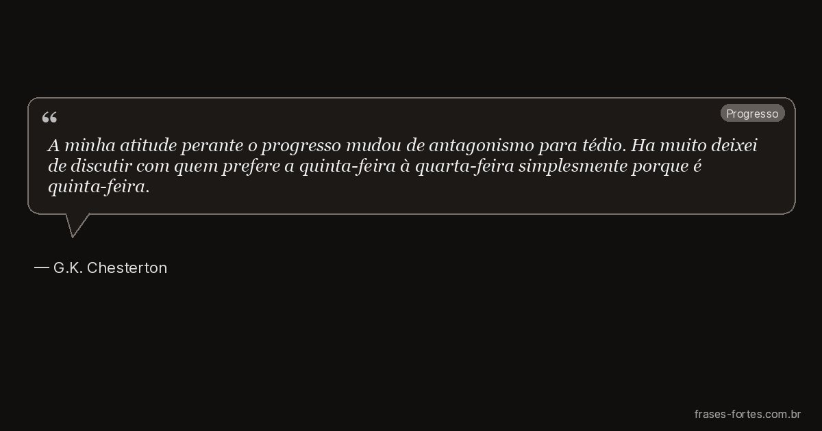 Frase de G.K. Chesterton