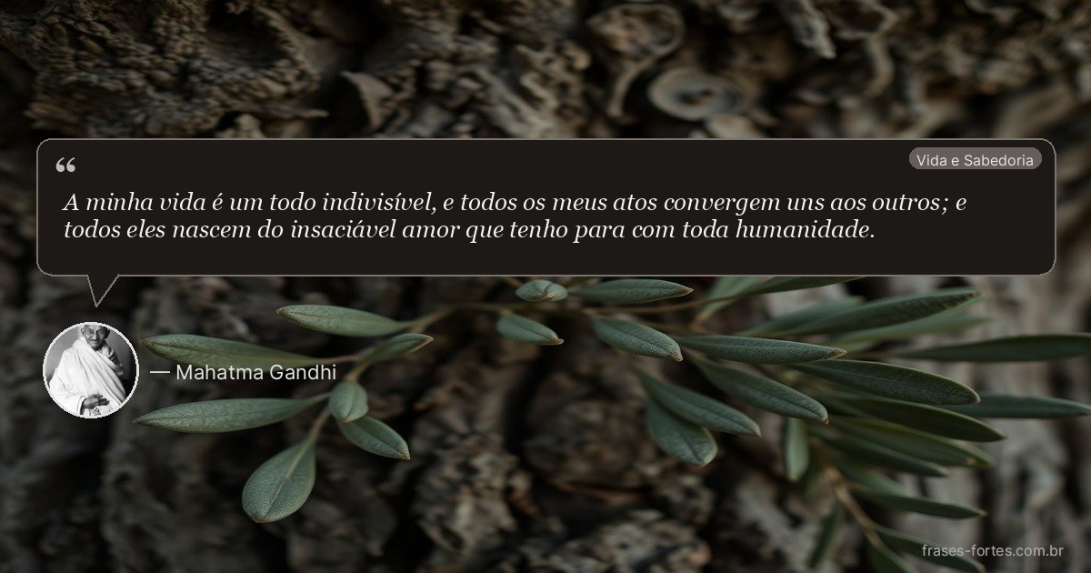 Frase de Mahatma Gandhi