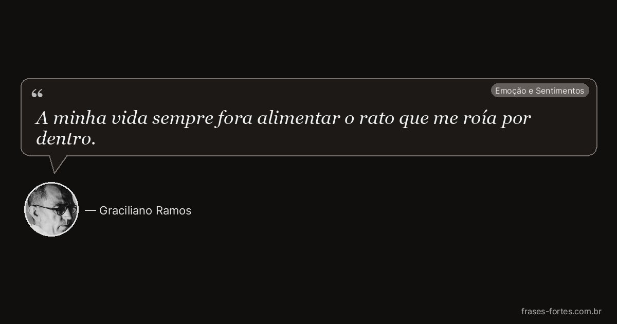 Frase de Graciliano Ramos