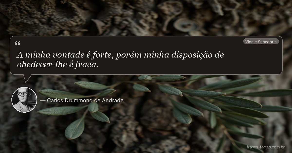 Frase de Carlos Drummond de Andrade