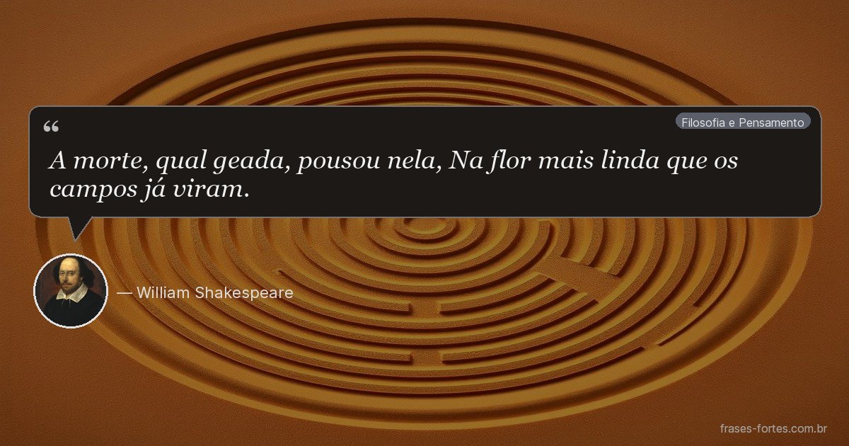 Frase de William Shakespeare