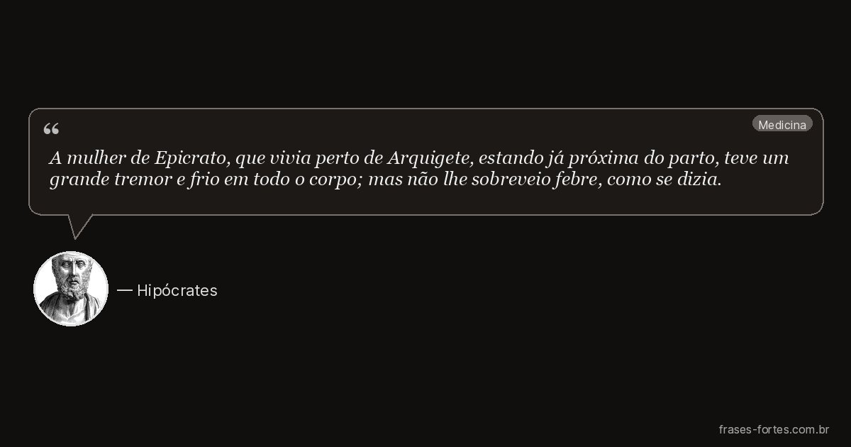 Frase de Hipócrates
