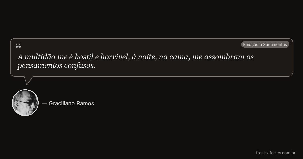 Frase de Graciliano Ramos