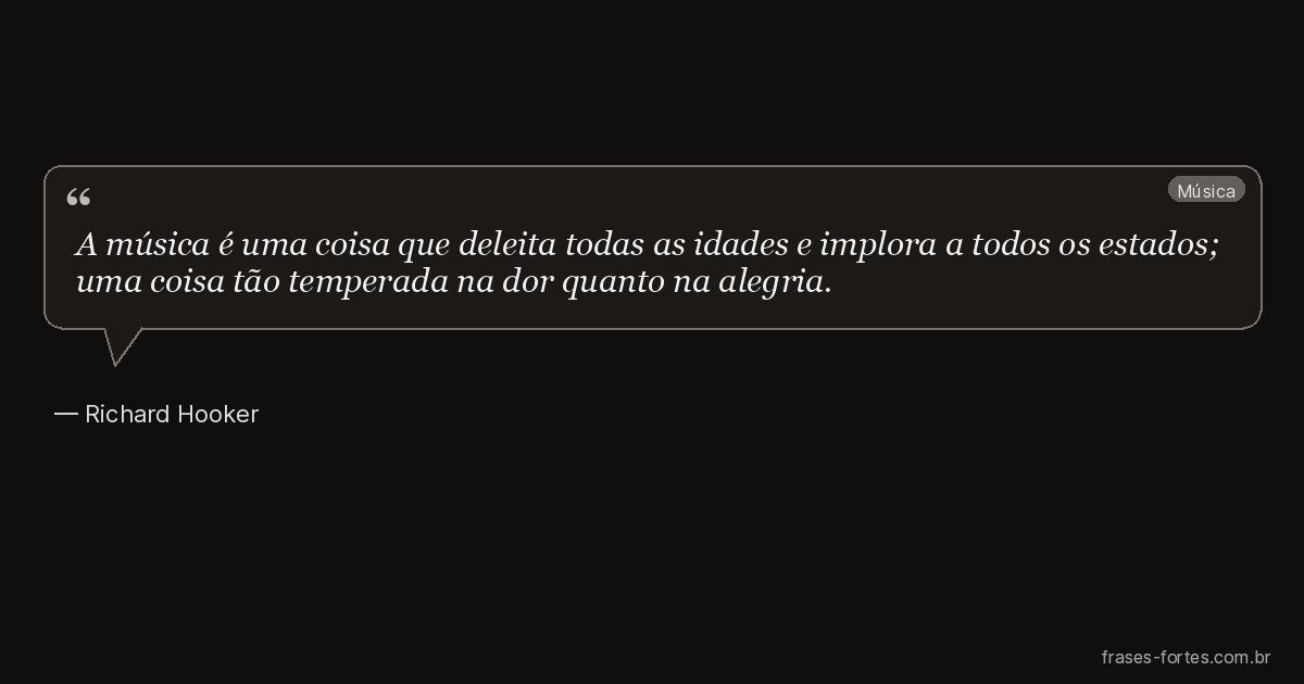Frase de Richard Hooker