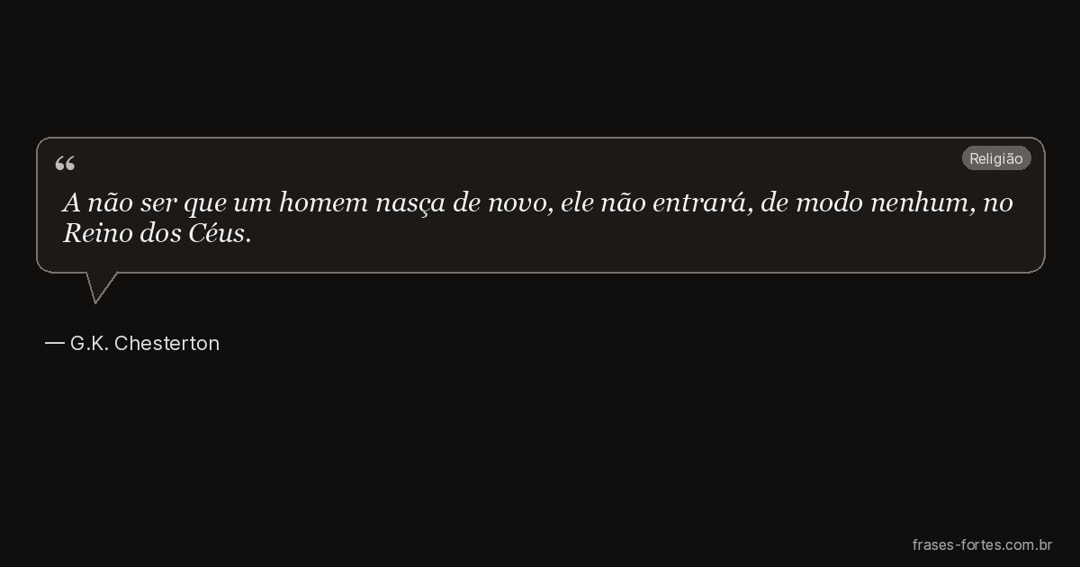 Frase de G.K. Chesterton