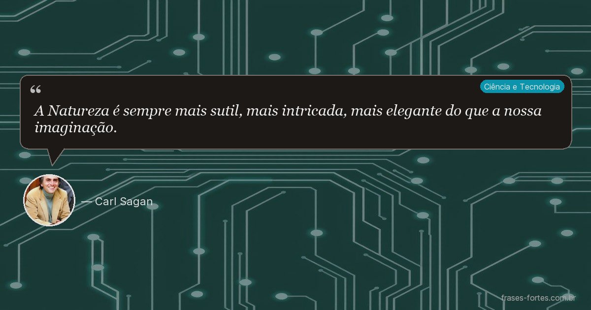 Frase de Carl Sagan